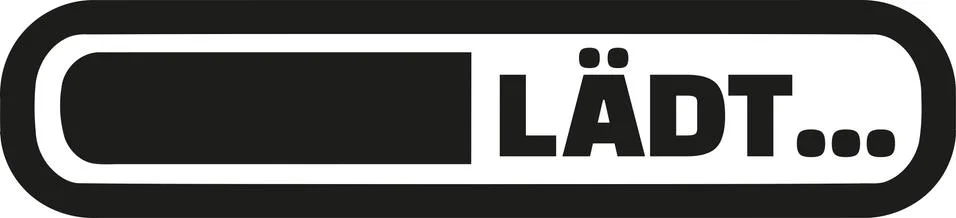 Loading bar german Stock Illustration