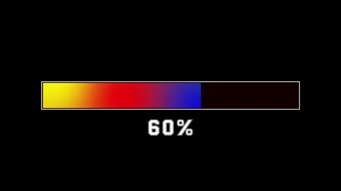Loading bar Gradien bold animation 4k Stock Footage 321040945