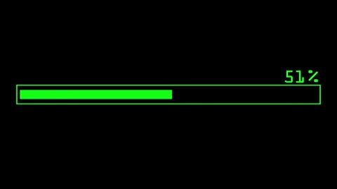 Loading bar, graphic internet progress, speed time Stock Footage 245068515
