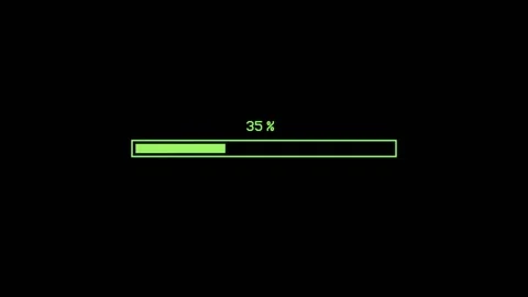 Loading Bar Green Progression Видео 232114523