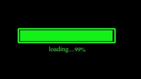 Loading bar icon animated video Stock Footage 307688345