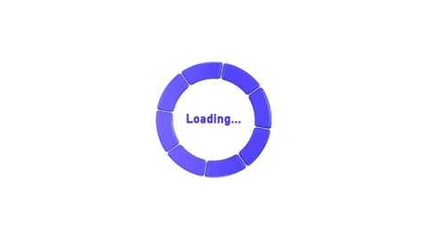 Loading bar icon animation 3d render Stock Footage 314735337