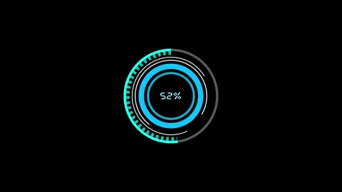 Loading bar icon animation with Circle shape. Stock Footage 286142956