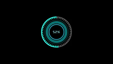 Loading bar icon animation with Circles shape. Stock Footage 286142957