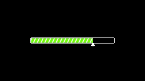 Loading bar icon animation with indicator. Stock Footage 286142986