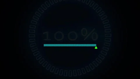 Loading bar icon animation with indicator. Stock Footage 286142997