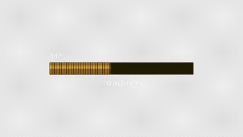The loading bar icon is displayed as a percentage with an alpha channel. Stock Footage 182559252