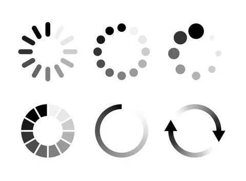 Loading bar icon in flat style. Progress indicator vector illustration on i.. 스톡 일러스트