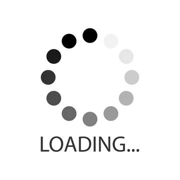 Loading bar icon in flat style. Progress indicator vector illustration on i.. Illustrazione stock