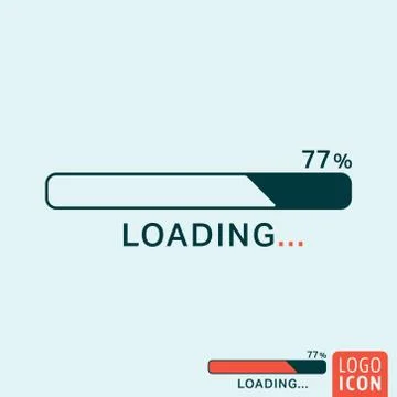Loading bar icon Stock Illustration