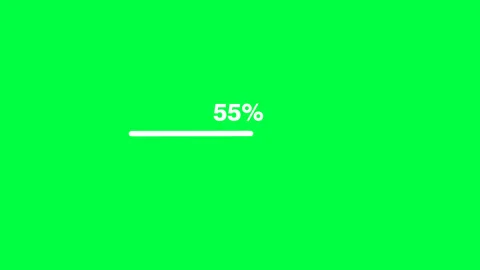 Loading bar icon with percent Stock Footage 276899343
