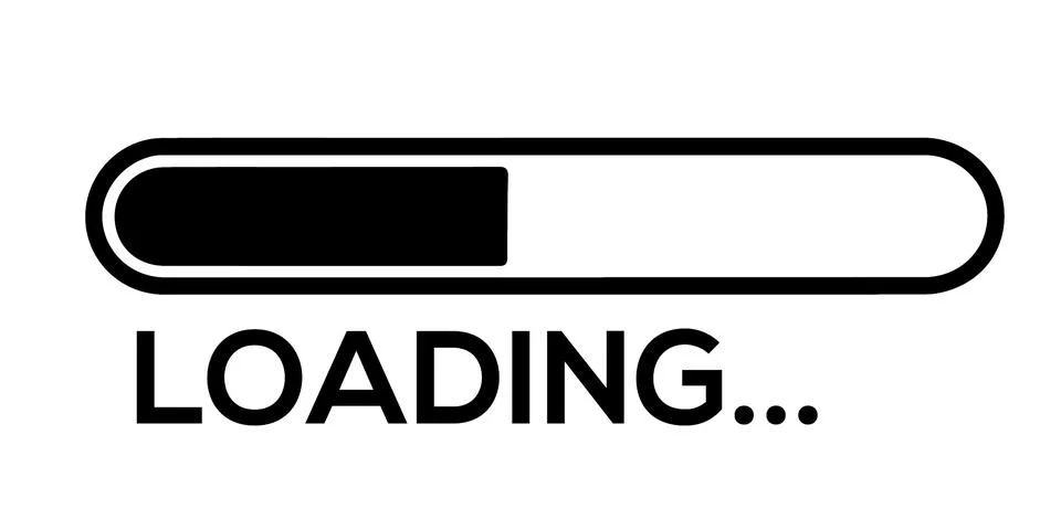 Loading bar icon vector art on white background Stock Illustration