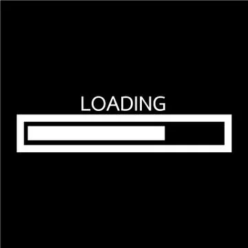 Loading bar icon Vector Illustration Stock Illustration