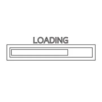 Loading bar icon Vector Illustration Stock Illustration