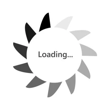 Loading bar icon. Vector illustration. Ilustración de archivo