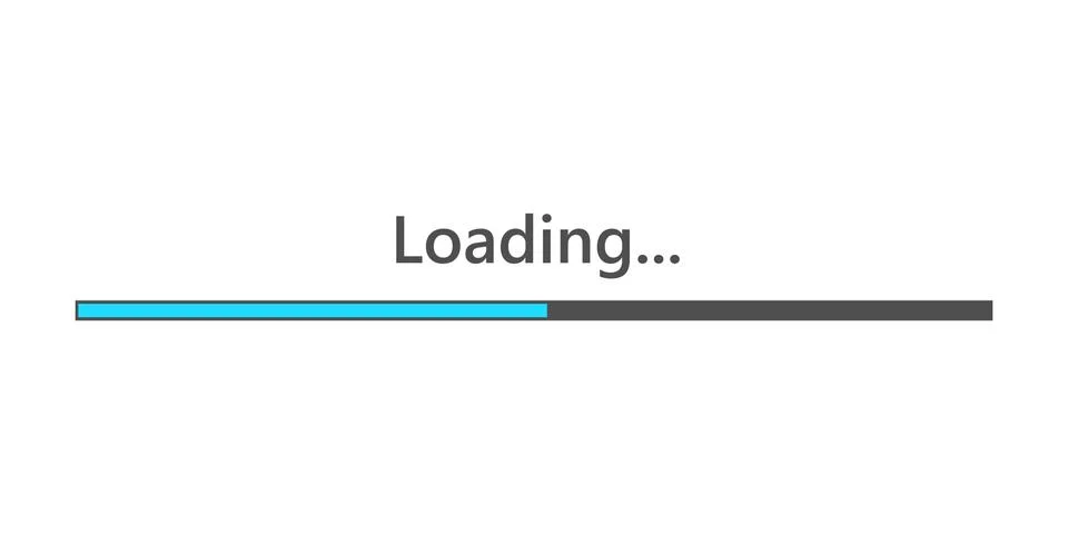 Loading bar icon. Vector illustration. Ilustración de archivo