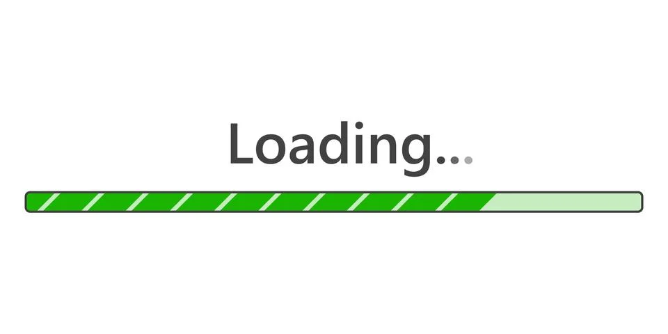 Loading bar icon. Vector illustration. Stock Illustration