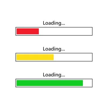 Loading bar icons. Vector illustration 스톡 일러스트