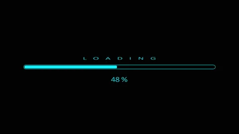 Loading bar isolated on black background Stock-Footage 171415354