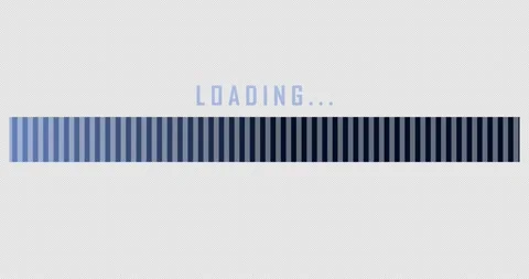 Loading bar line 2D object animation. Stock Footage 275589477