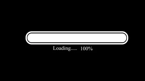 Loading bar, loading, uploading and downloading icon animated video Stock Footage 306692134