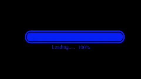 Loading bar, loading, uploading and downloading icon animated video Stock Footage 306692138
