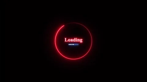 Loading bar neon circle loading, progress bar. a 380 스톡 동영상 251950187
