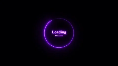 Loading bar neon circle loading, progres... | Stock Video | Pond5