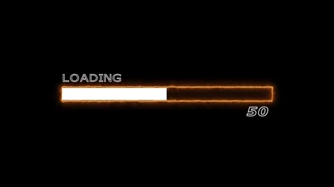 Loading bar with numeric progress Stock Footage 328386537