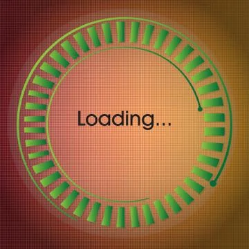 Loading bar over a textured background 스톡 일러스트