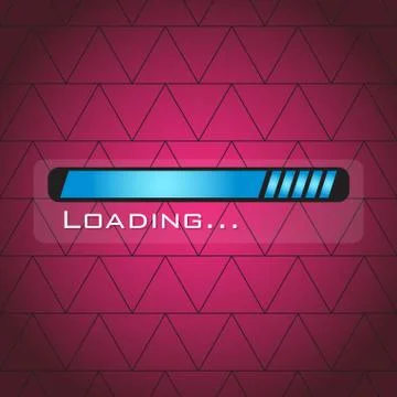 Loading bar over a textured background Stockillustratie
