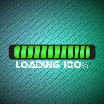 Loading bar over a textured background Stockillustratie