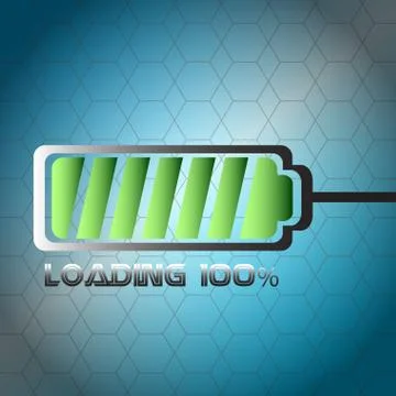 Loading bar over a textured background 스톡 일러스트