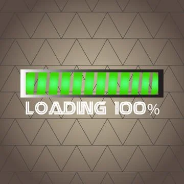 Loading bar over a textured background Stockillustratie