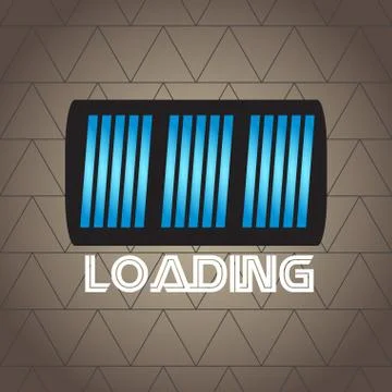 Loading bar over a textured background Stockillustratie