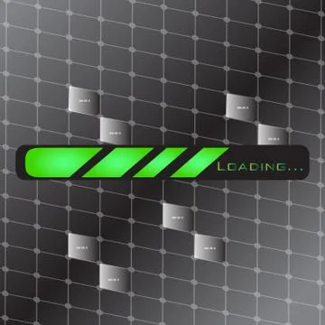 Loading bar over a textured background Stockillustratie