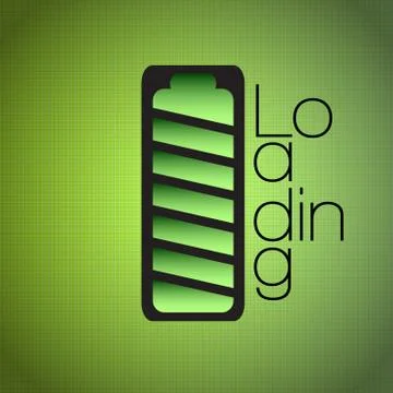 Loading bar over a textured background 스톡 일러스트