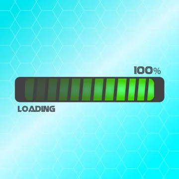 Loading bar over a textured background 스톡 일러스트