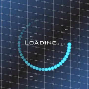 Loading bar over a textured background Stock Illustration