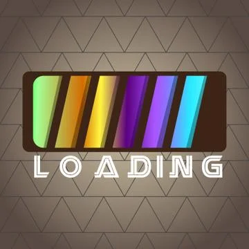 Loading bar over a textured background Stockillustratie