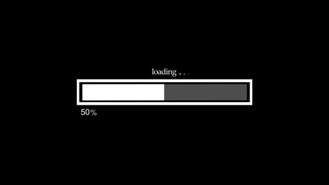 Loading bar percent showing progress waiting and digital loading status ani.. Vidéo 337182917