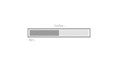 Loading bar percent showing progress waiting and digital loading status ani.. Stock Footage 337182926