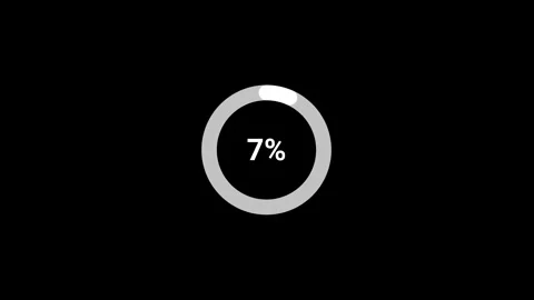 Loading Bar Percentage Animation 4K Clean Background Stock Footage 312776628