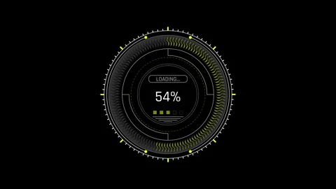 Loading Bar Progress Animation HUD 動画素材 338384410