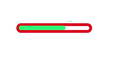 Loading bar progress with green fill 動画素材 330758555