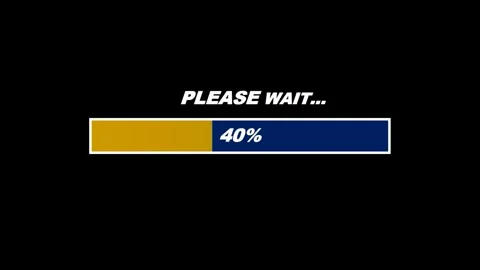 Loading bar progress please wait simply footage video 스톡 동영상 299788046