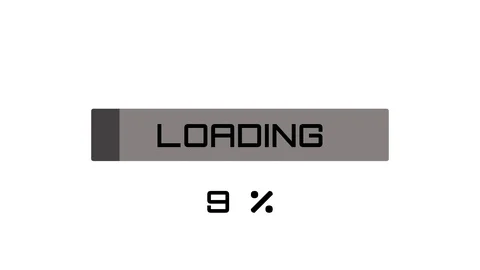 Loading bar, progress screen. Load concept sign, download animation. 4k Stock Footage 91133843