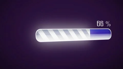 Loading Bar -  Purple - Zoom Stock Footage 52740490