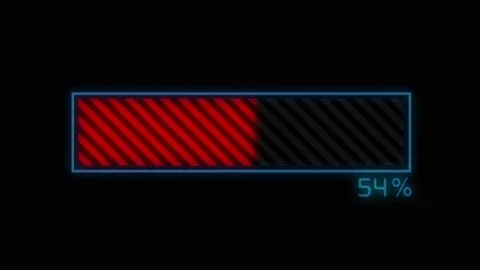 Loading bar Red 動画素材 82214515