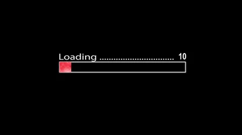 Loading bar red HD Stock Footage 27430898